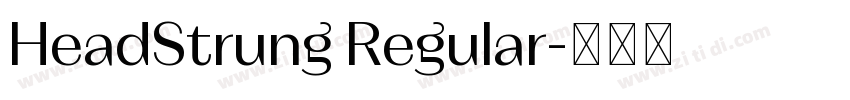 HeadStrung Regular字体转换